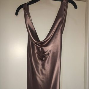 Allen Schwartz: ABS Evening Gown, Champagne/pink